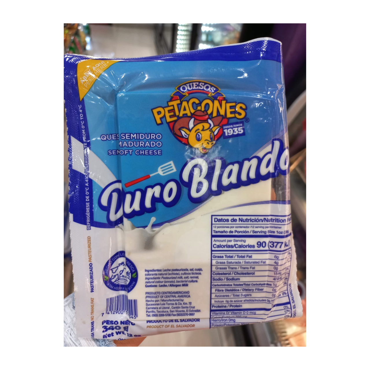 Queso duro blando Petacones