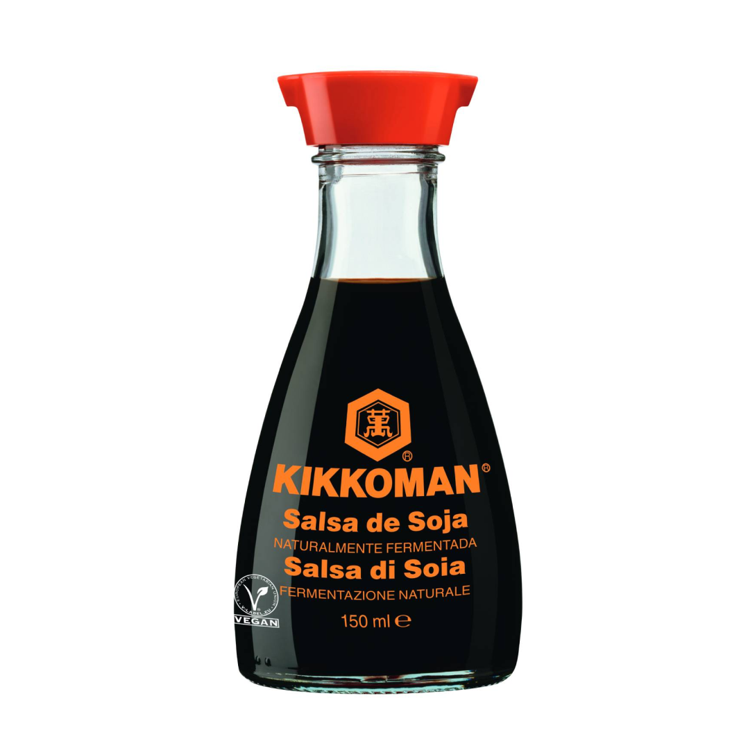 SALSA SOYA LITE KIKKOMAN BOTELLA DE VIDRIO 148 ML