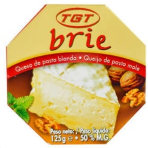 QUESO BRIE DE PASTA BLANDA PAQUETE TGT 125 GR